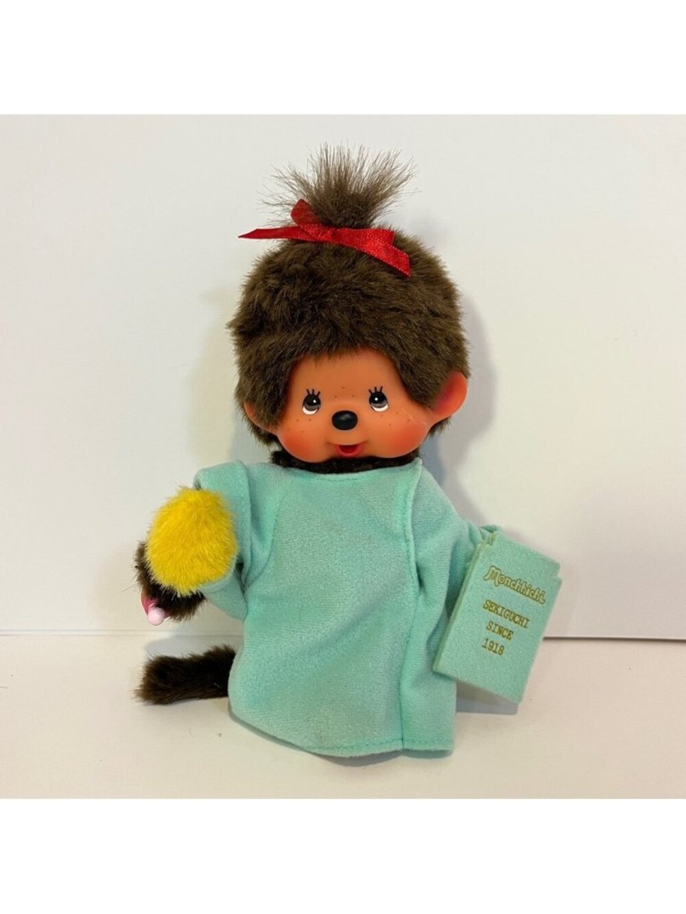 RARE Monchhichi Monkey Plush Sekiguchi Doll Toy Statue Of Liberty USA America